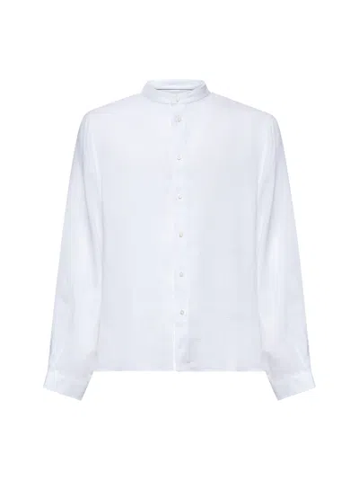 Brunello Cucinelli White Linen Easy Fit Shirt