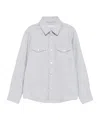 Brunello Cucinelli Double-pocket Long-sleeve Shirt In Blue