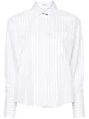 Brunello Cucinelli Hemd Mit Nadelstreifen In White
