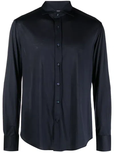 Brunello Cucinelli Long-sleeve Shirt In Blue