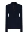 Brunello Cucinelli Wolf Knitwear With Long Sleeves And High Neck In Blue