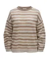 Brunello Cucinelli Long Sleeve Sweater In Neutral