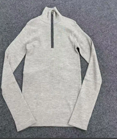 Brunello Cucinelli Long Sleeve Sweater In Gray