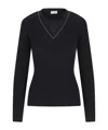 Brunello Cucinelli Long Sleeve Sweater In Black