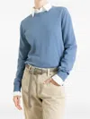 Brunello Cucinelli Long-sleeve Sweater In Blue
