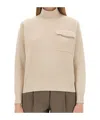 Brunello Cucinelli Regular Fit Cashmere Sweater With Refined Silhouette In Brown