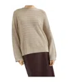 Brunello Cucinelli Cotton-blend Sequin-embellished Sweater In Neutral