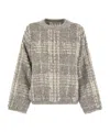 Brunello Cucinelli Sequin-embellished Chunky-knit Sweater In Brown