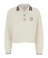 Brunello Cucinelli Cable-knit Polo-neck Sweater In Neutral
