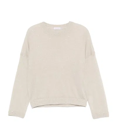 BRUNELLO CUCINELLI SEQUIN-EMBELLISHED TOP