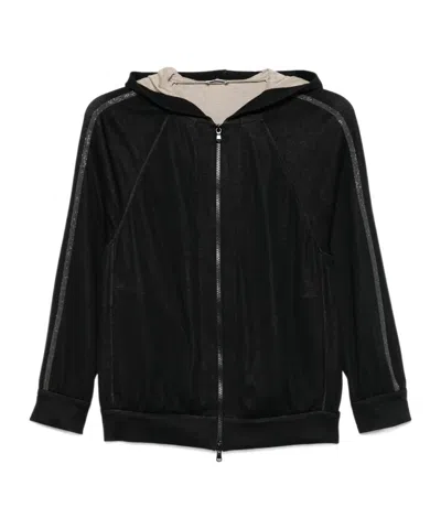 BRUNELLO CUCINELLI BRUNELLO CUCINELLI ZIP-UP LONG SLEEVED SWEATSHIRT