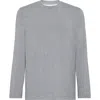 Brunello Cucinelli Long Sleeve T-shirt In Gray