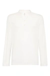 Brunello Cucinelli Long Sleeve T-shirt In Off-white