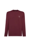 Brunello Cucinelli Comfort Nylon Long Sleeve T-shirt With Logo In Purple