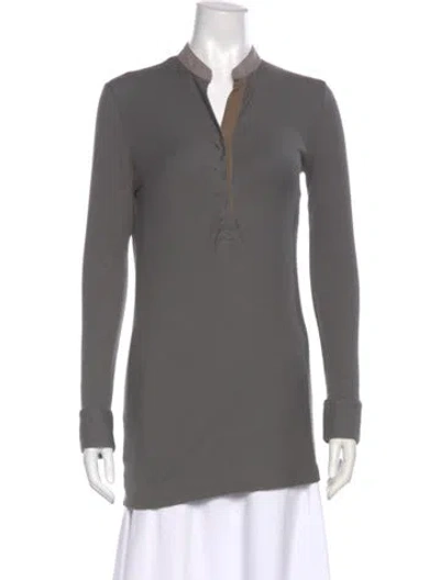Pre-owned Brunello Cucinelli Long Sleeve Tunic In Gray