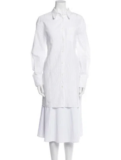 Pre-owned Brunello Cucinelli Long Sleeve Tunic In White