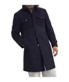 Brunello Cucinelli Long Sleeve Windbreaker In Blue