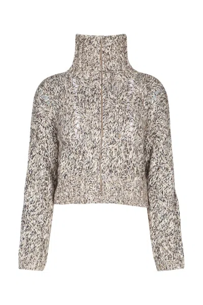 BRUNELLO CUCINELLI BRUNELLO CUCINELLI LONG SLEEVE ZIP-UP CARDIGAN