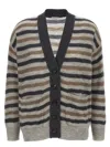 Brunello Cucinelli Lurex Wool Cardigan Sweaters And Cardigans Multicolor