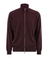 Brunello Cucinelli Men High-necked Cashmere Cardigan With Zip