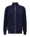 Brunello Cucinelli Zip-front Cardigan In Black