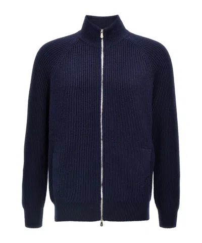 BRUNELLO CUCINELLI BRUNELLO CUCINELLI MALFILÉ ENGLISH RIB CARDIGAN