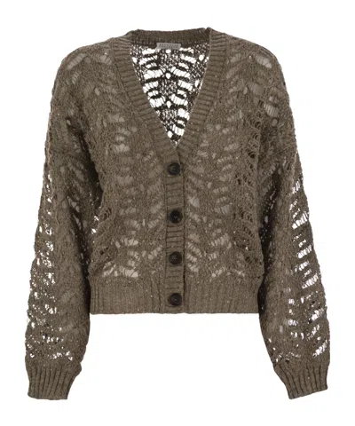 BRUNELLO CUCINELLI BRUNELLO CUCINELLI V-NECK BUTTONED CARDIGAN