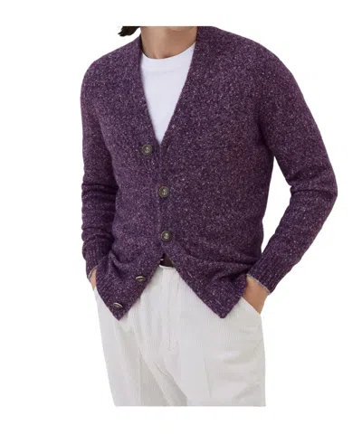 Brunello Cucinelli Long-sleeved Cardigan In Purple