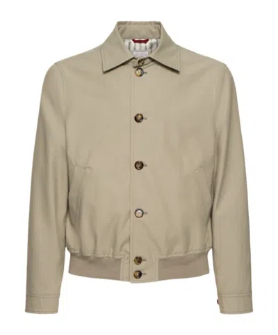 BRUNELLO CUCINELLI LONG-SLEEVED CASUAL JACKET