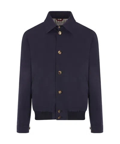 Brunello Cucinelli Long-sleeved Casual Jacket In Black