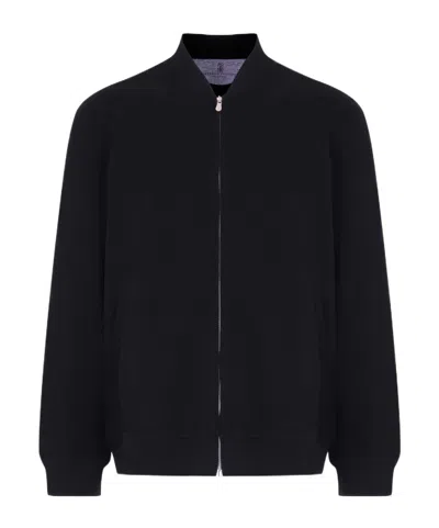 Brunello Cucinelli Long-sleeved Casual Jacket In Black