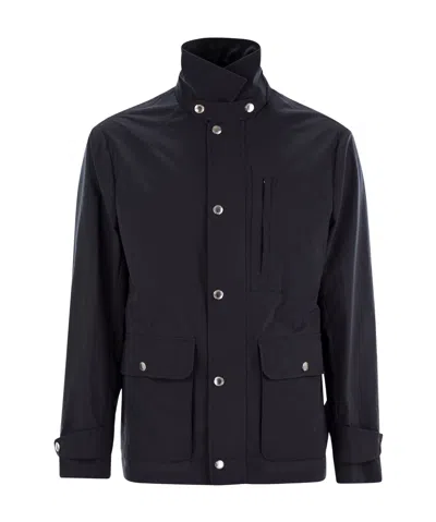 Brunello Cucinelli Long-sleeved Casual Jacket In Black