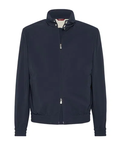 BRUNELLO CUCINELLI BRUNELLO CUCINELLI HIGH NECK ZIP-UP BOMBER JACKET
