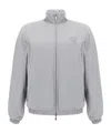 Brunello Cucinelli Long-sleeved Casual Jacket In Gray
