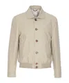 Brunello Cucinelli Elasticized Waist Kaky Jacket Pockets In Nude