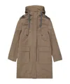 Brunello Cucinelli Blend Cotton Parka Women In Brown