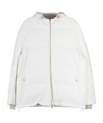 Brunello Cucinelli Long-sleeved Cotton Clothes In White