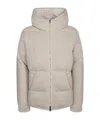 Brunello Cucinelli Long-sleeved Cotton Jacket In Neutral