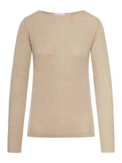 BRUNELLO CUCINELLI BRUNELLO CUCINELLI LONG-SLEEVED BOAT NECK JUMPER