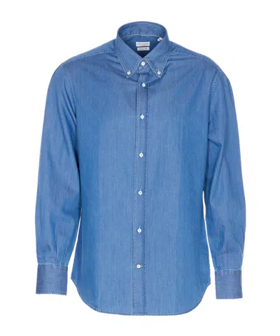 BRUNELLO CUCINELLI BRUNELLO CUCINELLI LONG SLEEVED DENIM SHIRT