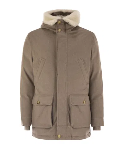 BRUNELLO CUCINELLI LONG-SLEEVED DOWN JACKET