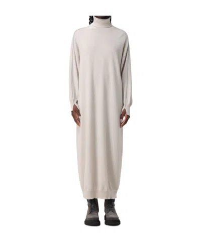 Brunello Cucinelli Long-sleeved Dress In Nude