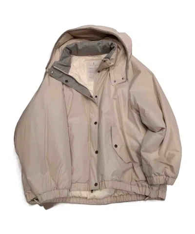 Brunello Cucinelli Long-sleeved Hooded Cotton Jacket In Brown