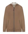 Brunello Cucinelli Women Cotton And Silk Blend Hoodie In Brown