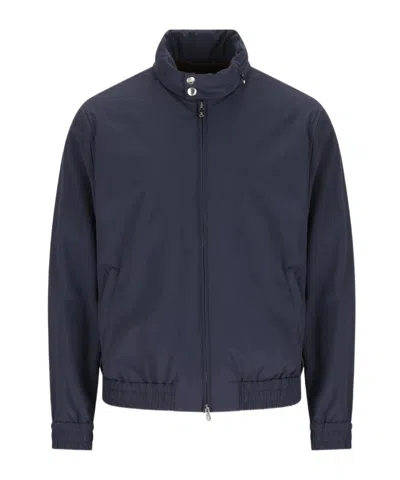 BRUNELLO CUCINELLI BRUNELLO CUCINELLI ELASTICATED HEM ZIPPED BOMBER JACKET