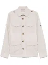 Brunello Cucinelli Multi-pocket Buttoned Jacket In White