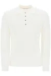 Brunello Cucinelli Long-sleeve Cotton Polo Shirt In White
