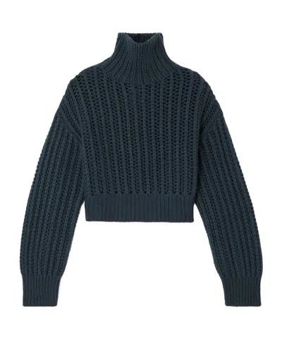Brunello Cucinelli Long-sleeved Knitwear In Blue