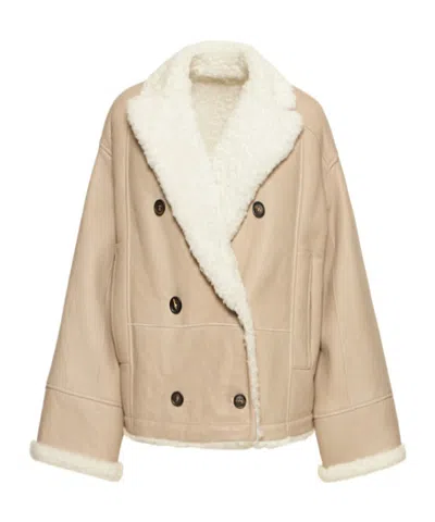 Brunello Cucinelli Long-sleeved Leather Jacket