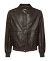 Brunello Cucinelli Men Leather Jacket